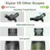Xiyear 25-75x80 Telescope Spotting Scope Large Field Powerful Zoom Monocular With Phone Adapter Tripod For Bird Watching Camping 5