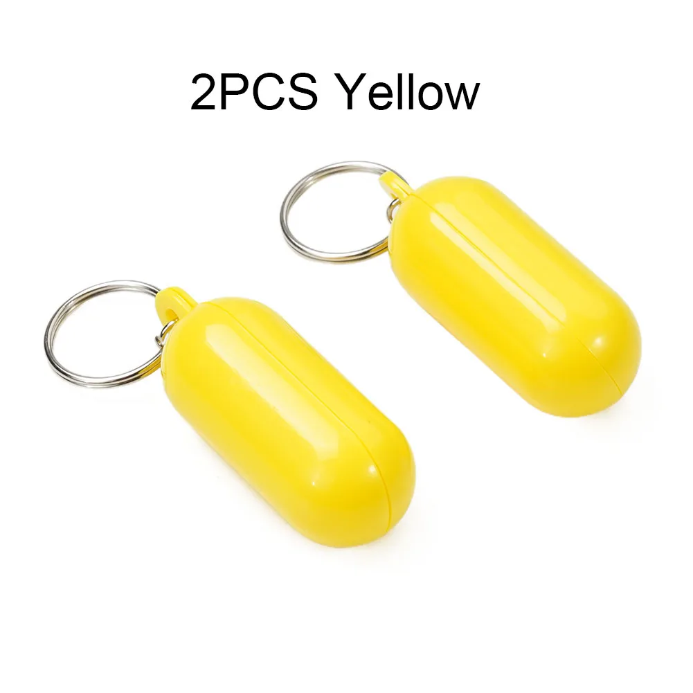 

Durable Hot Sale New Practical Buoyant Key Ring Floating Keychain Safety 2pcs ABS Boating Float High Visibility Marine Water