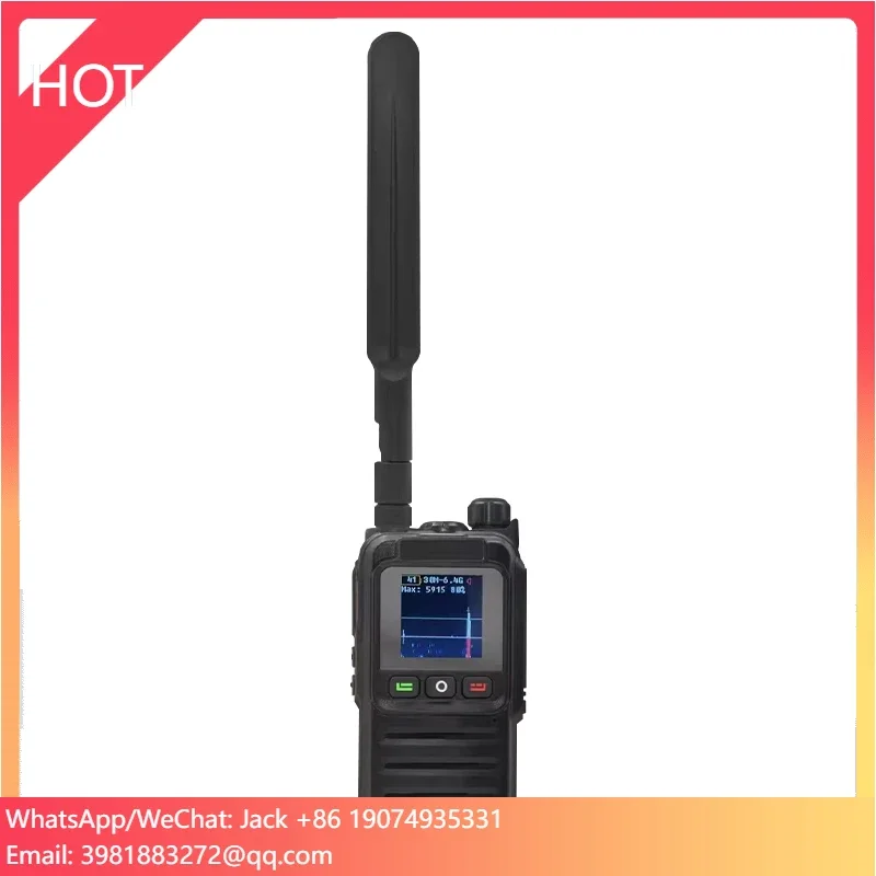 NDCOMPUTING 풀밴드 30-6400MHz 휴대용 탐지기 보안 및 보호 제품, 최대 2km 거리의 비행 드론을 방어합니다