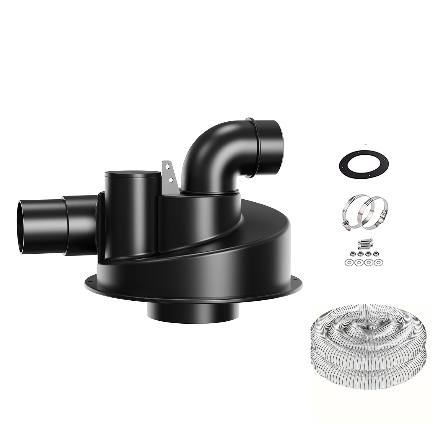 2.5'' PEMEDOR Woodworking Double Filtration Cyclone Dust Collector DIY Turbocharged Filter Industrial Separator Dust Collection