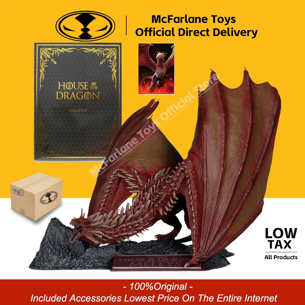 Figurine McFarlane Toys - House Of The Dragon Meleys Le Dragon Rouge - 22.9cm Avec Base