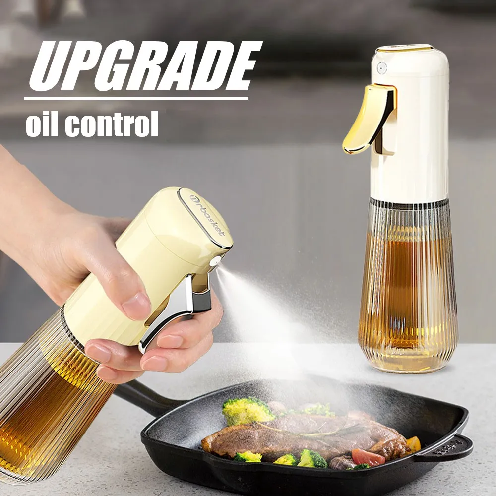 Upgrade Oil Spray Bottle for Kitchen Baking Roasting Glass Press Type Oil Sprayer Bottle Picnic Barbecue Olive Dispenser oil spray bottle