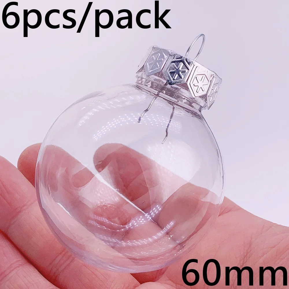 thumbnail image 1 of piezas x Bolas de adorno navideñas transparentes irrompibles para decoración del hogar, 130 x 80 mm, de plástico, para hacer tú mismo, 1 of 5
