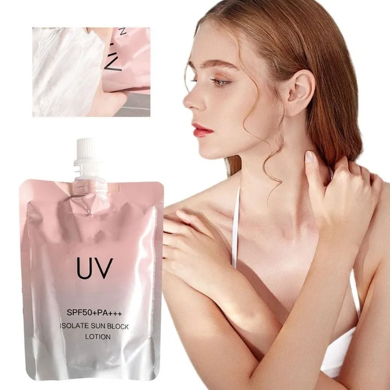 150ml Sunscreen Refreshing and Long-lasting Waterproof and Sweatproof 3-in-1 Concealer UV Sunscreen Lotion Body