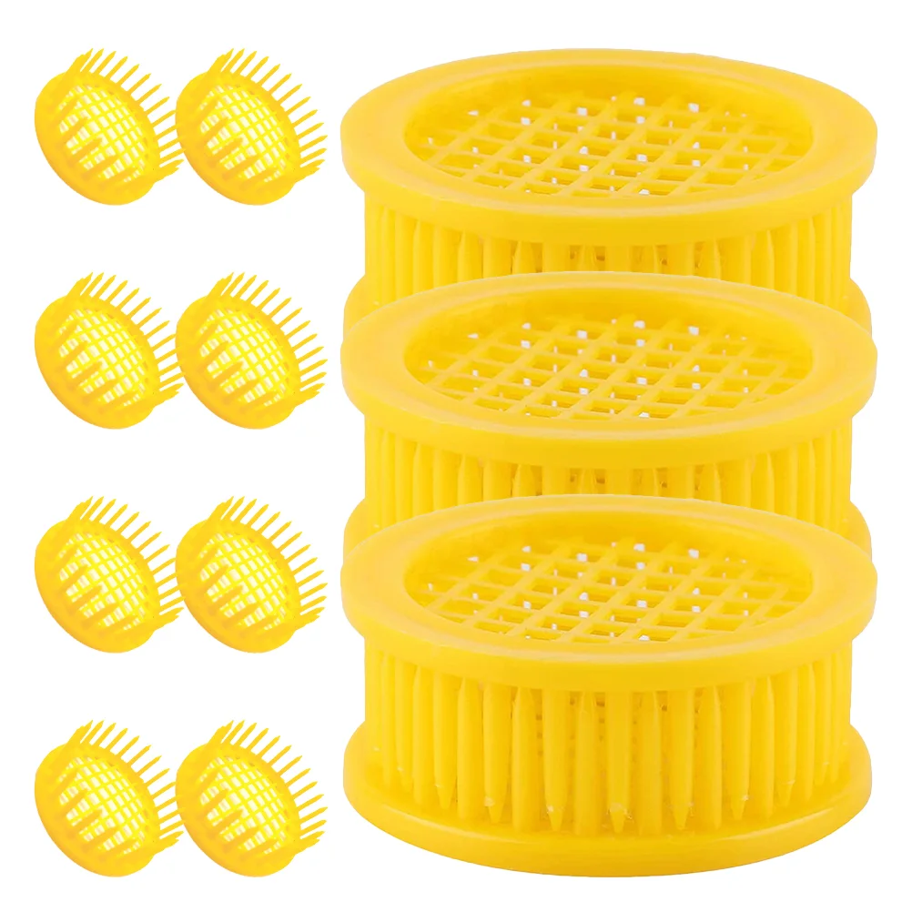 

20 Pcs Plastic Queen Cage Bees Beekeeper Equipment Tool Beekeeping Cell Cups Rearing Catcher Breeding Incubation Bases