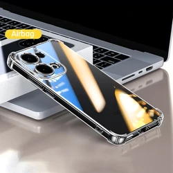 Airbag Clear Soft Silicone Phone Case - Original Simple Back Cover Housing for OPPO Reno13 FS (Clear)
