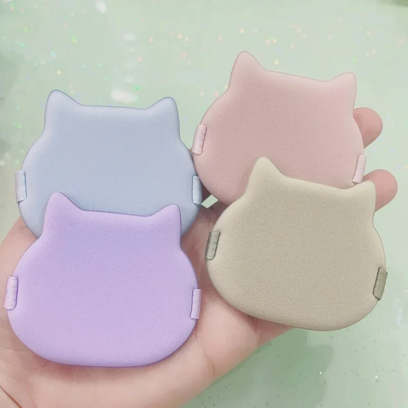 4pcs Cute Cat Air Cushion Powder Puff Air Cushion Powder Puff Liquid Foundation Face Concealer Cream Cosmetic Piff Beauty Tools 6