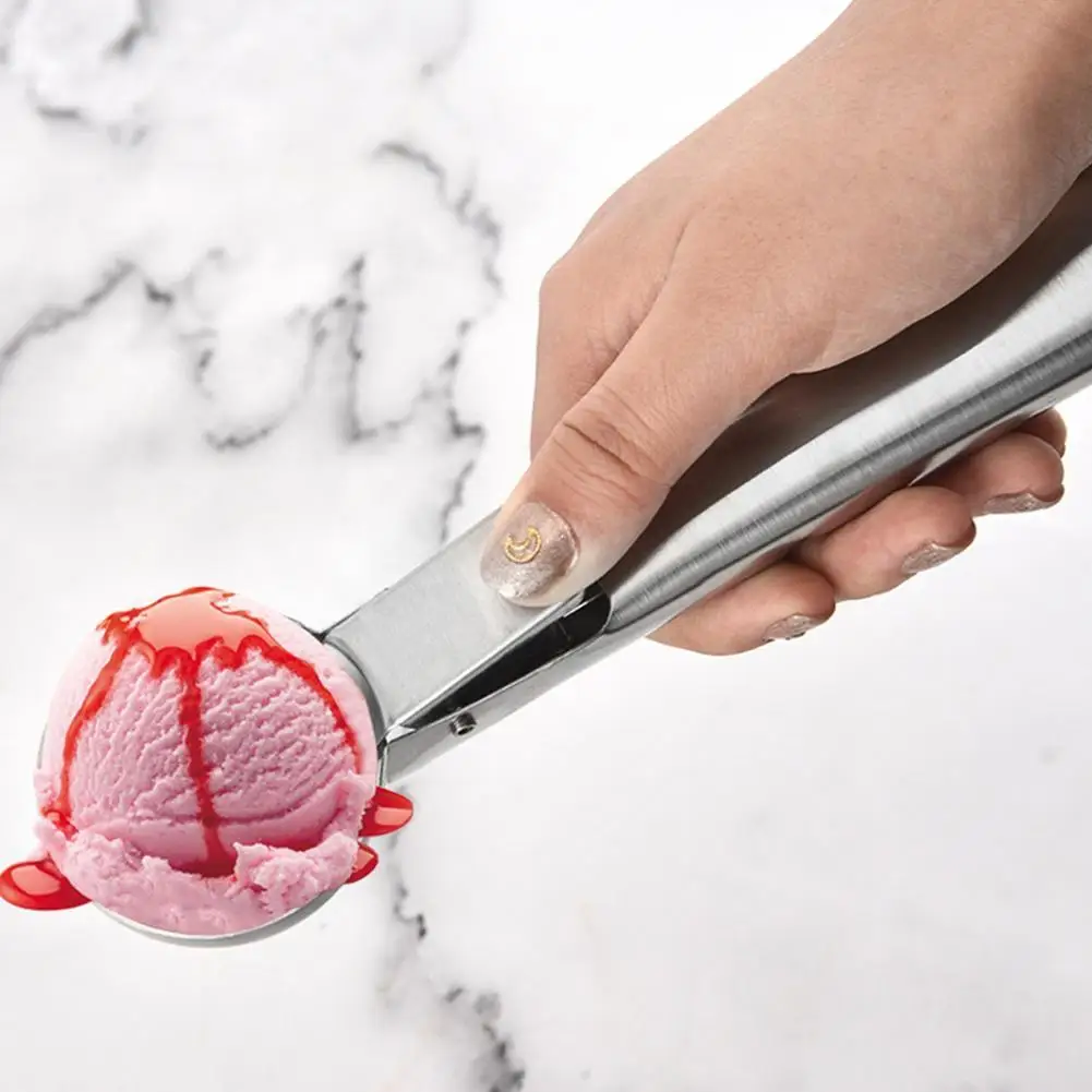Ice Cream Scoops Stacks Steel Ice Cream Digger Non-Stick Fruit Ball Maker Watermelon Spoon Tool