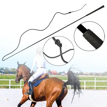 Long Rubber Horse Training Whip 1