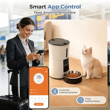 JHK 4L WiFi Automatic Cat Feeder - Image 4