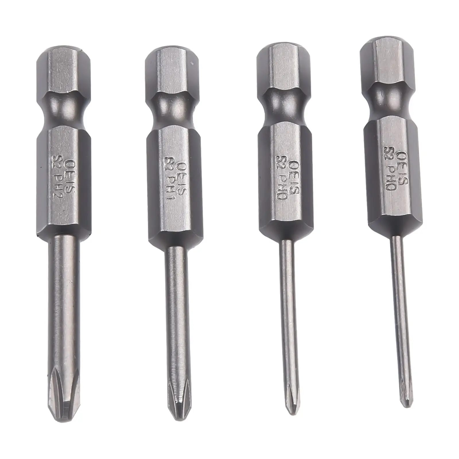 

1/4 Hex Shank Screwdriver Bits PH1 Hand Tools Magnetic Bits Multifuctional PH2 4Pcs/set 50mm Alloy Steel Electric Drills