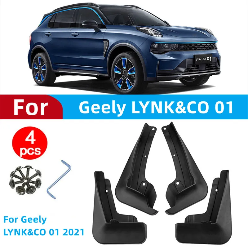 

Брызговики для Geely LYNK & CO 01, брызговики 2021, брызговики, брызговики, аксессуары для передних и задних автомобилей, 4 шт.