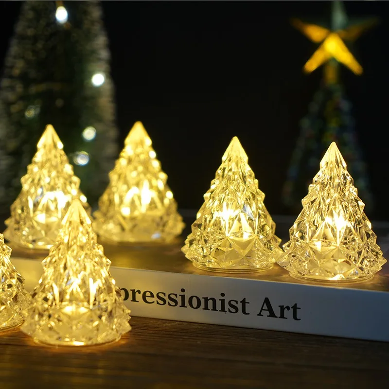 1/3/5Pcs Christmas Decoration 16CM Luminous Christmas Tree Home Decor Xmas Party Navidad New Year New Year 2026 Gifts Ornament 2