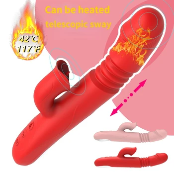 Warming Stretching Dildos Vibrators for Women G Spot Clitoris Vagina Stimulator Vibrators Female Masturbator Adult Sex Toys 2