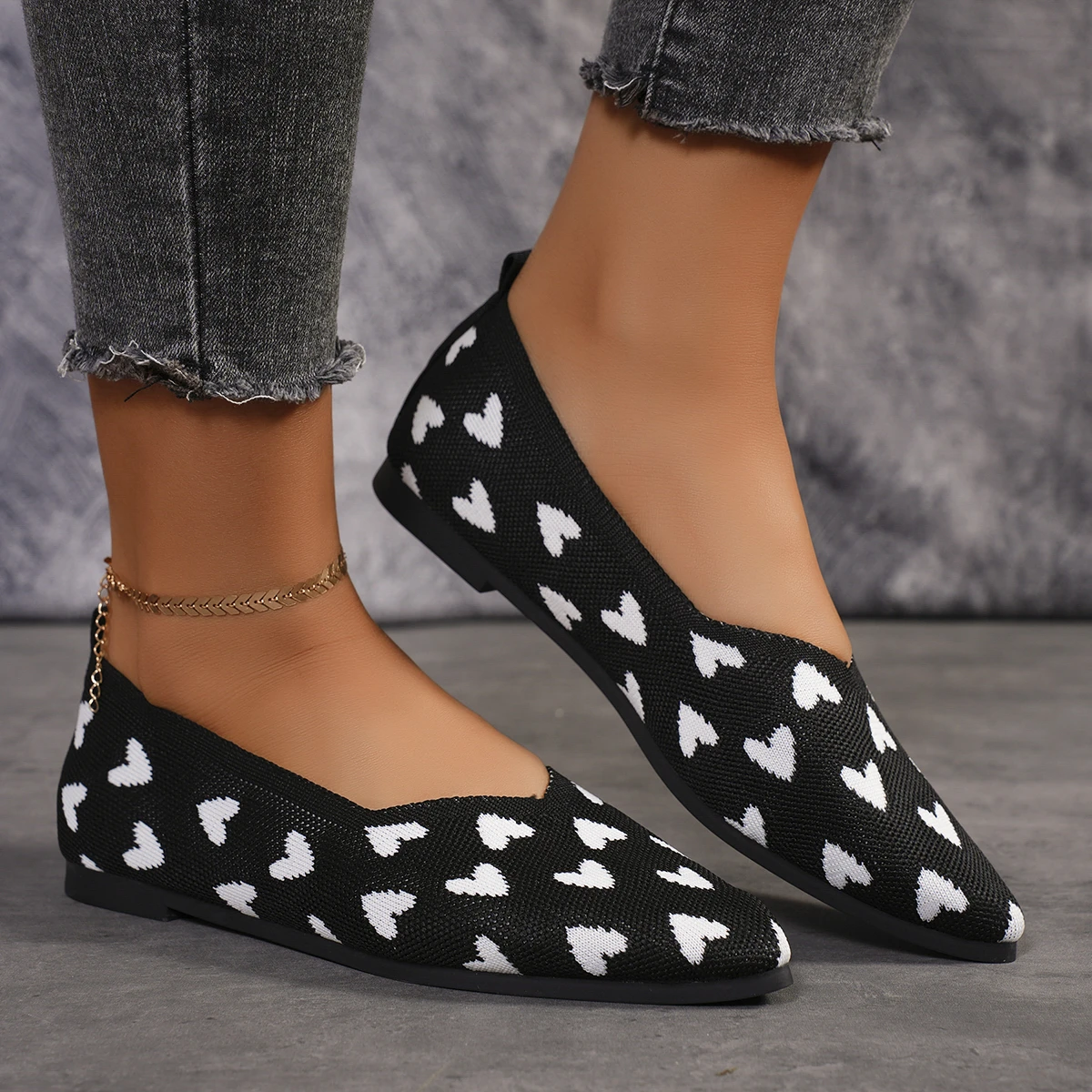 Women Flats 2024 New Spring Ballet Fashion Pointed Single Shoes Soft Sole Flying Woven Flat Shoes for Women Zapatos De Mujer 2