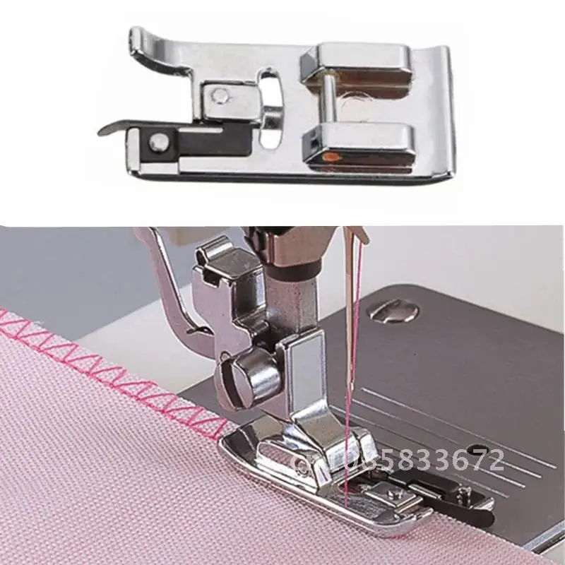 

Sewing Machine Presser Foot Tool Overlock Overedge Overcasting 2pcs Rolled Hem Accessories yj222-1