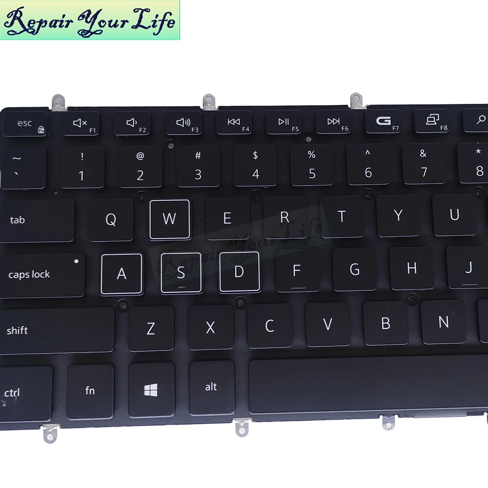 Teclado Retroiluminado Rgb Árabe dos Eua Retroiluminação para Laptop de Zonas Dell g5 5590 5500 g5 se 5505 5587 g3 15 3590 3500 3779 3579 - Imagem 4