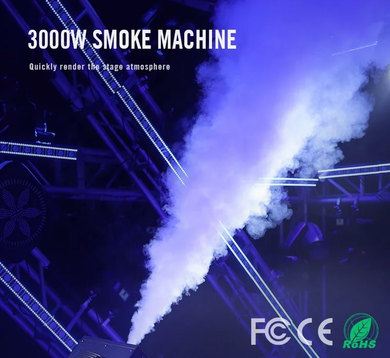 

3000w Stage Effect Big Smoke Machine Dmx512 Remote Control 3000w Fog Machine for stage concert dj night club