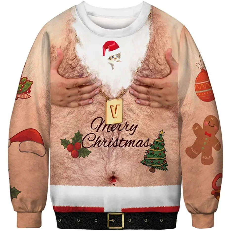 Suéter Feo De Navidad Para Hombre Y Mujer - Jersey Divertido Con Motivos Navideños - Ideal Para Fiestas Y Reuniones Familiares