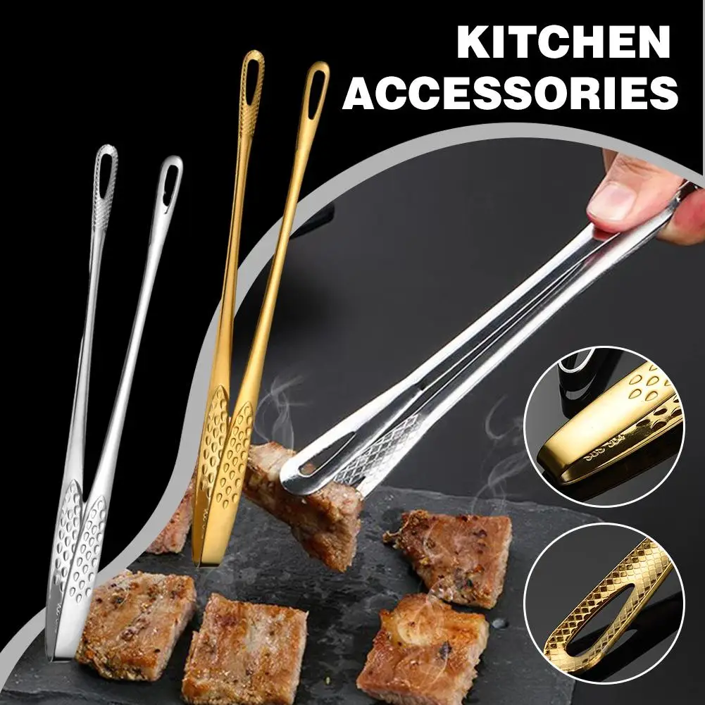 

Stainless Steel Food Tongs Long Handle Non-Slip Barbecue Tongs Tongs Tools Kitchen Tongs Cooking Kitchen Food Accessories S L5S0