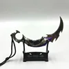 15CM Valorant Weapon Melee Reaver Karambit Knife Metal Game Peripheral Katana Samurai Sword Uncut Blade Ornaments Gift Boys Toy 2