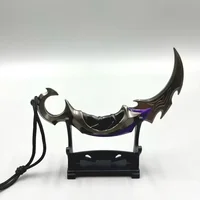 15CM Valorant Weapon Melee Reaver Karambit Knife Metal Game Peripheral Katana Samurai Sword Uncut Blade Ornaments Gift Boys Toy 2
