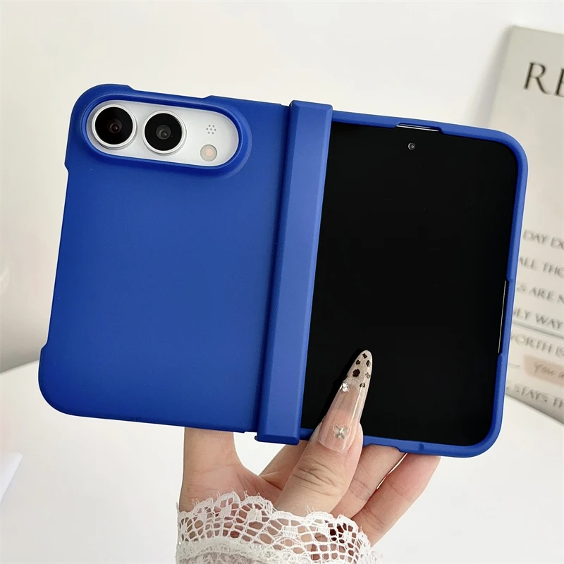 Dual Skin Feel Matte Solid Color Case - Shockproof Slim Hard PC Back Cover with Hinge Protection