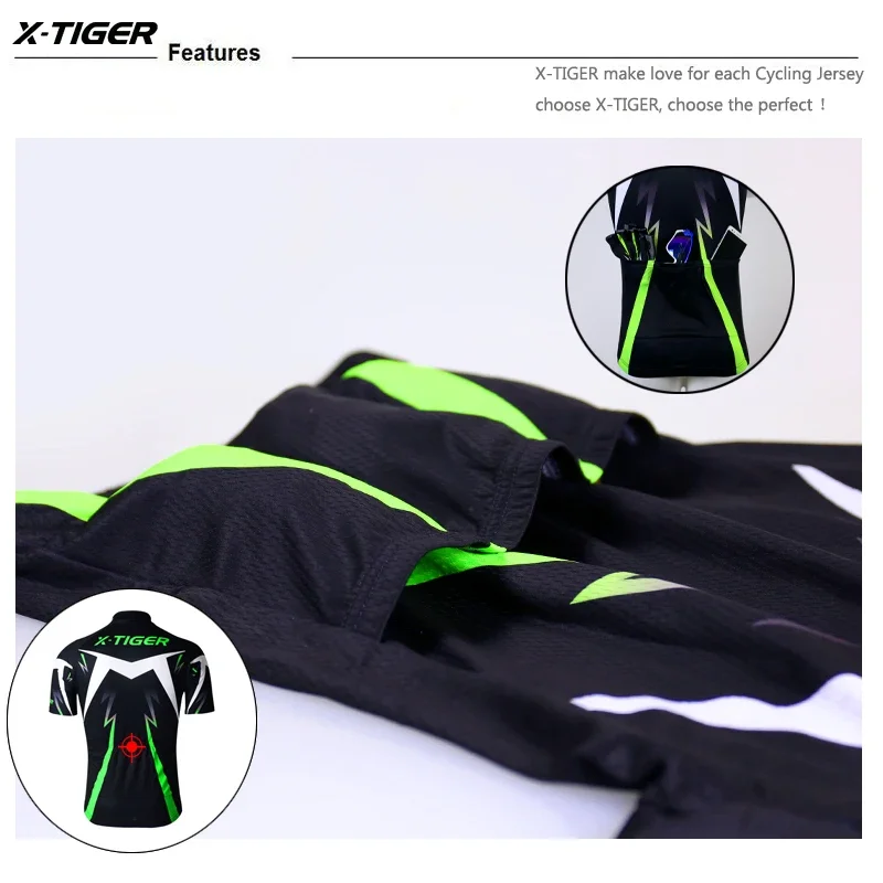 X-TIGER Cycling Jersey Ropa Ciclismo Mountain RoadBicycle Shirt Breathable Quick Dry Men's Racing MTB Pro Sportswear 6