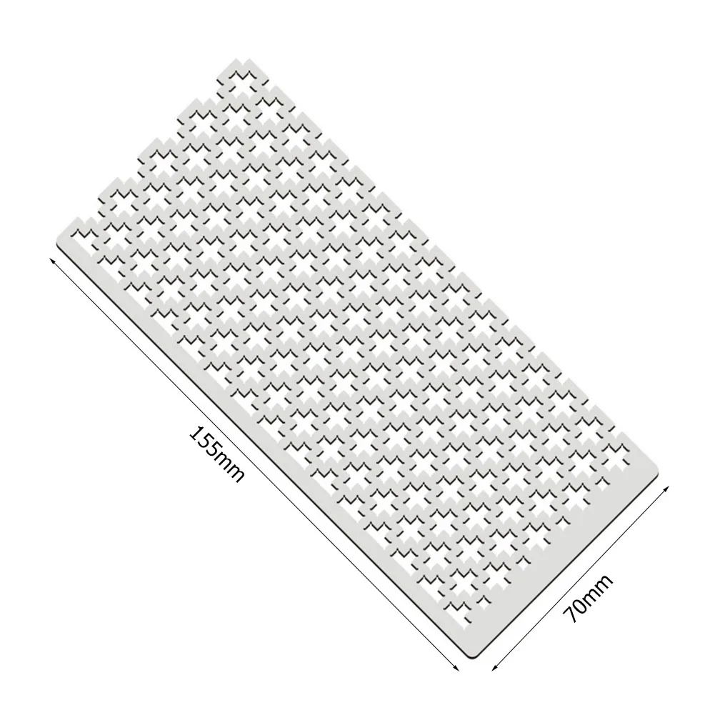 125 5D Diamond Mesh Ruler Practical Metal Drawing Ruler Silver Square Drill 10g/12g for DIY Diamond Painting Kits for Art Crafts diamond painting diamond painting accessories diamond art painting kit diamond painting set