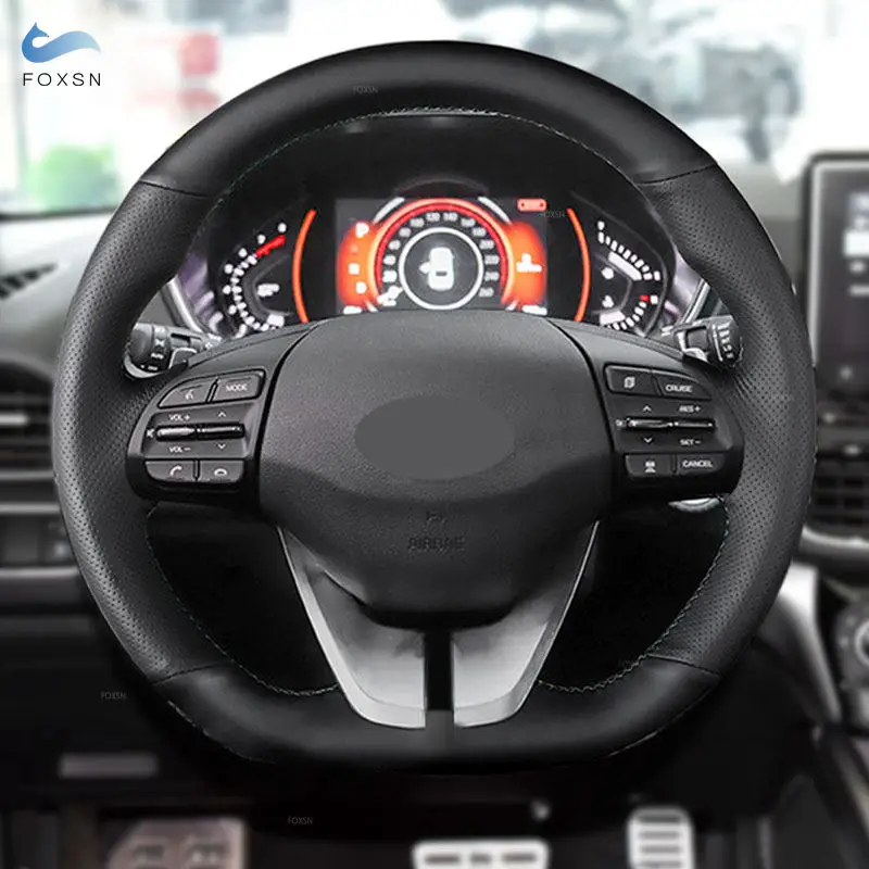 

Мягкий перфорированный кожаный чехол для Hyundai Elantra Veloster 2019 i30 2017 2018 Ручное шитье
