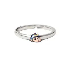 Haikyuu!! Adjustable Couple Ring - Cartoon Animation Jewelry Birthday Gift (Crayon Shinchan)