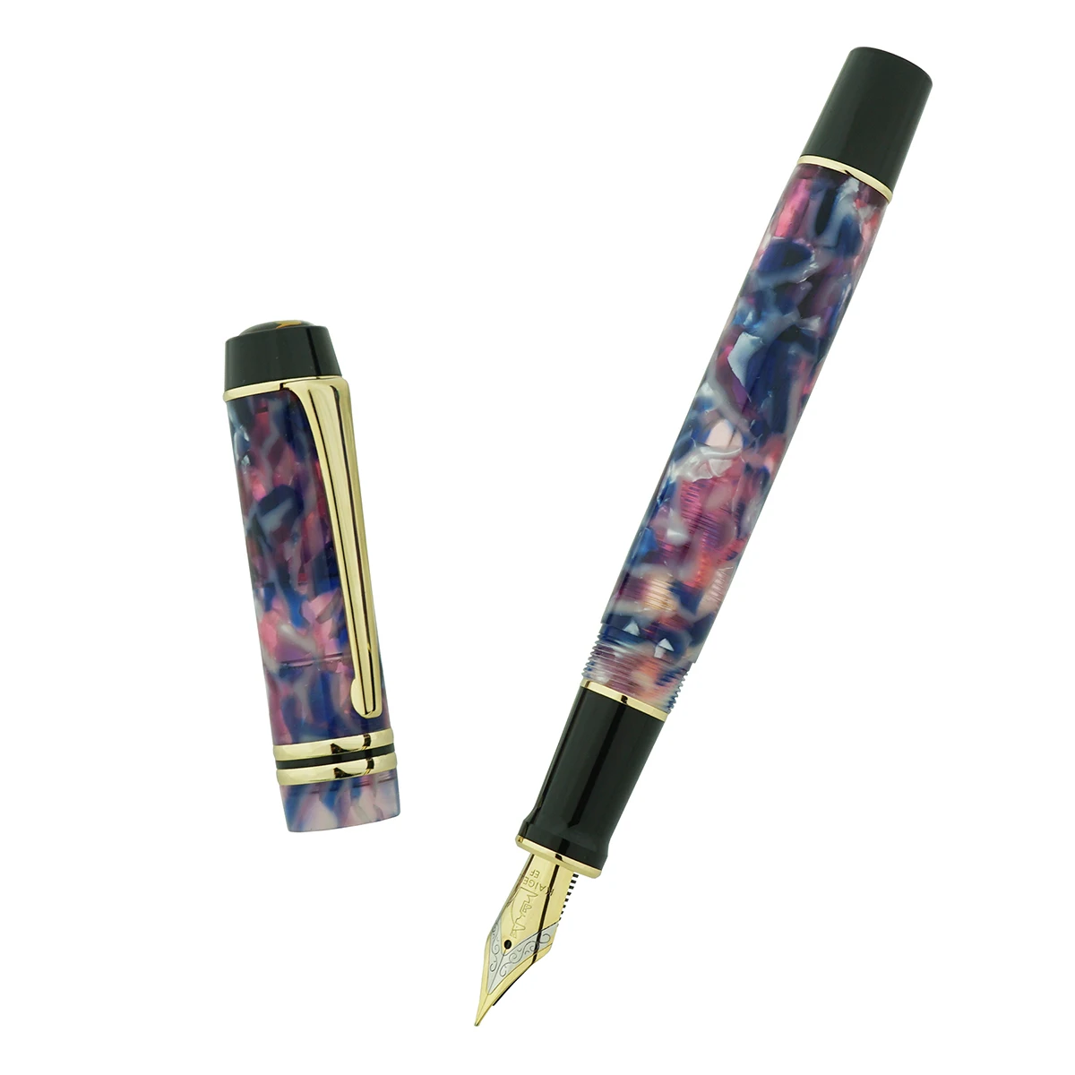 KAIGELU 万年筆 Kaigelu 316セルロイド万年筆、美しいパターンイリジウムef/f/m