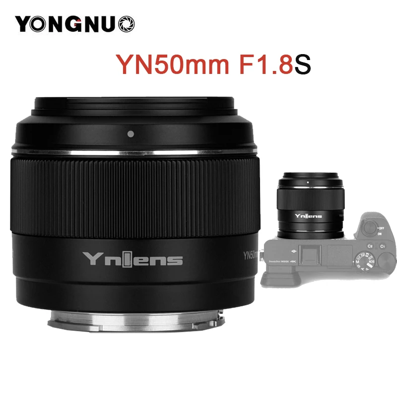 

Yongnuo YN50mm F1.8S DA DSM Camera Lens Micro Single E Mount For Sony APS-C APC-C A6300 A6400 A6500 NEX7 Frame Auto Focus AF/MF