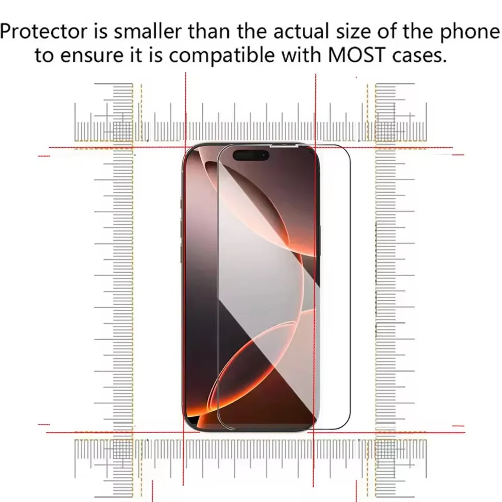 Premium Tempered Glass Screen Protector – 3-5 Pack, High-Definition Coverage