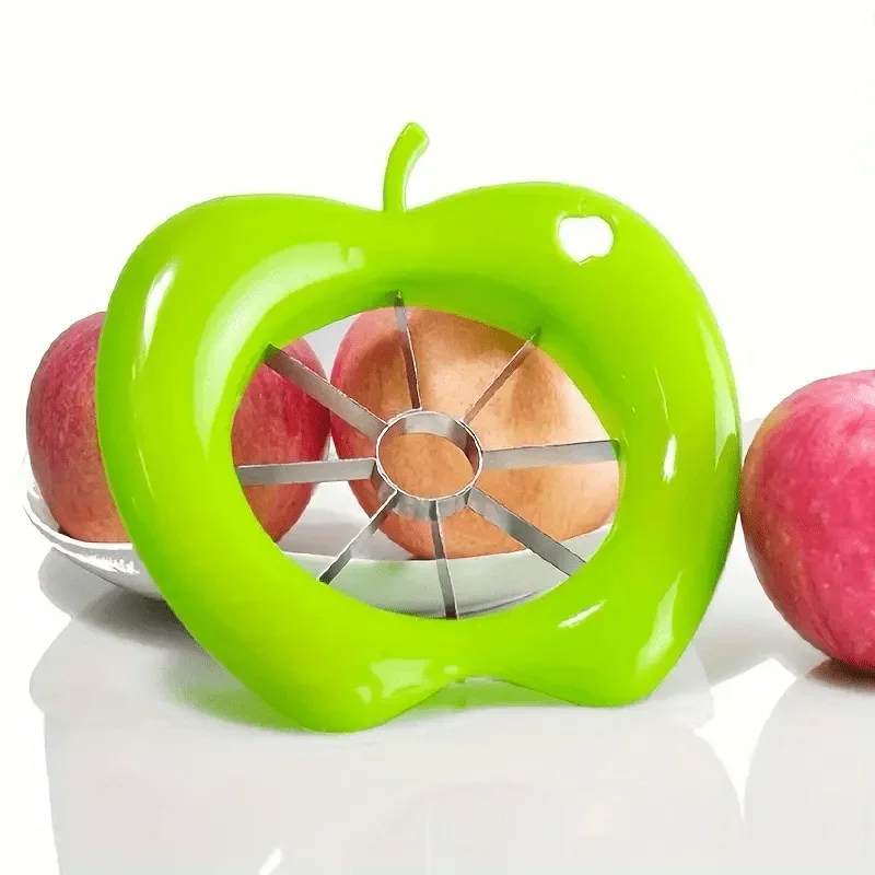1pc Stainless Steel Apple Slicer - Manual, Square Blade, Kitchen & Dining Tool, Ideal for Outdoor/Camping, Outdoor kitchenware