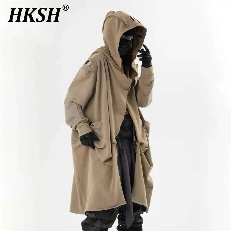HKSH Heavy Trend Original Niche Design Spring Autumn Men Tide Punk Waste Land Safari Style Windbreaker Chic Women Jackets HK3860