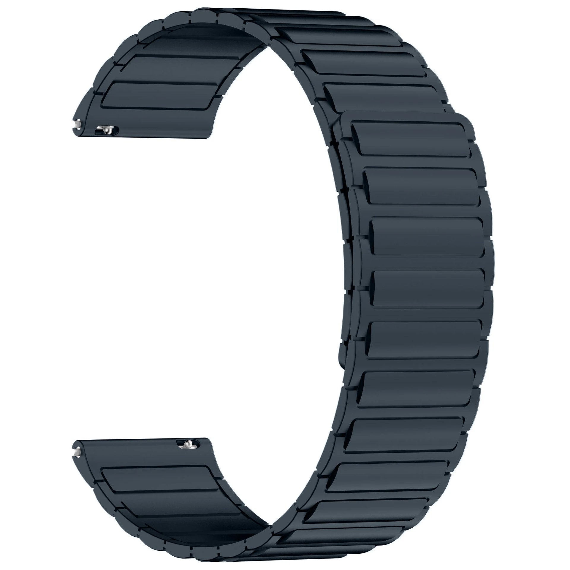 Magnetic Silicone Strap Bracelet - 20mm/22mm, Universal Fit