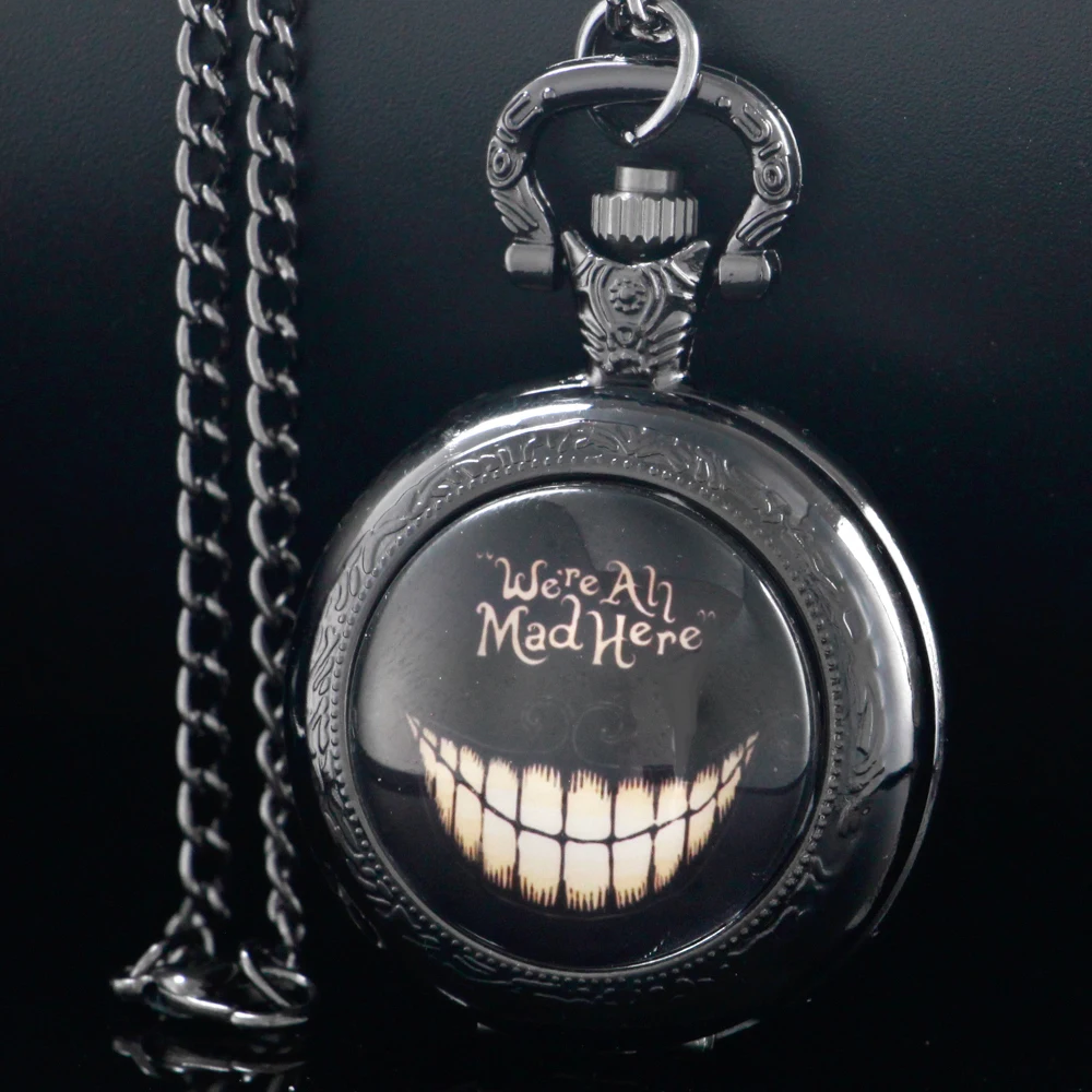 

Holloween Horror Pattern Big Dial Quartz Pocket Watch Vintage Charm Necklace Pocket FOB Watches reloj hombre Dropshipping