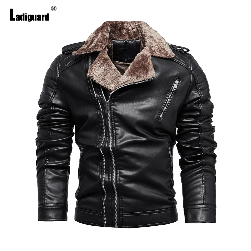 

England Style Pu Leather Jackets Mens Top Outerwear Winter Cashmere Coats Sexy Moto&Biker Faux Suede Jacket Plus size Overcoats