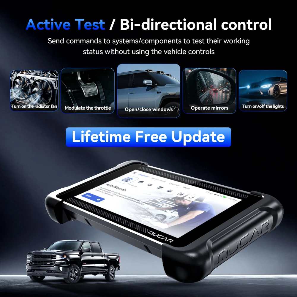 2026 NOUVEAU MUCAR 783BT Outil de diagnostic automobile scanner OBD2 Contrôle bidirectionnel CAN FD DOIP FCA SGW AutoAuth 28 Réinitialisations 1