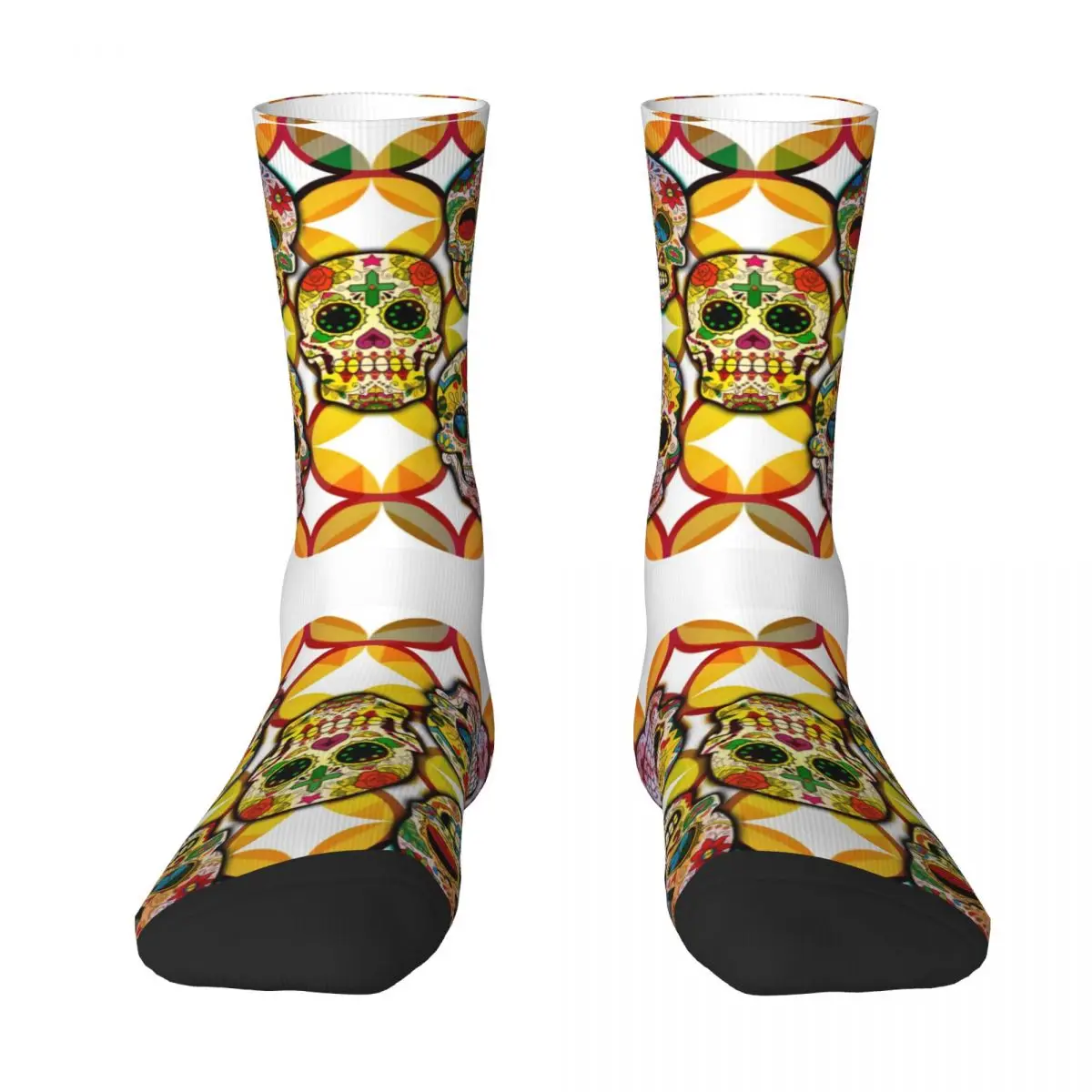 

Halloween Skull Crazy (8) Socks Classic BEST TO BUY Funny Novelty Contrast color Field pack Compression Socks