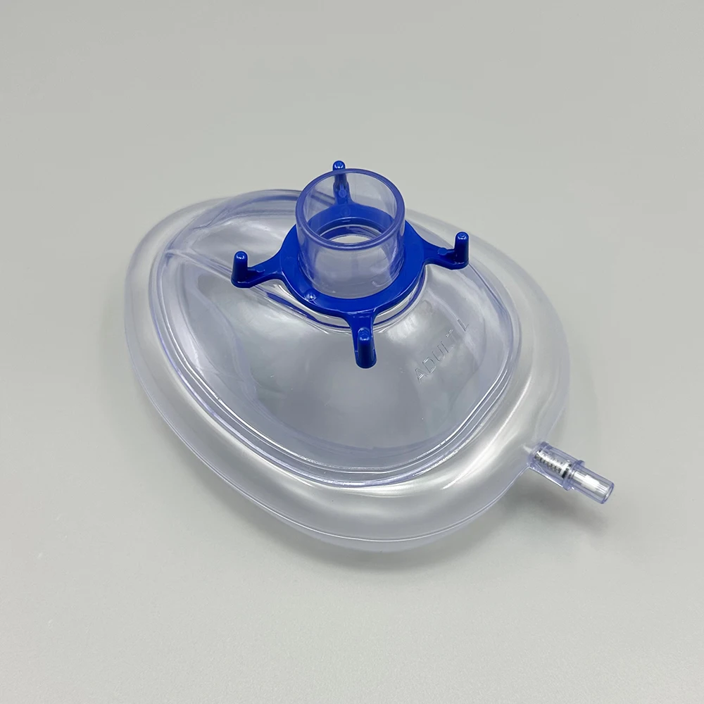 Disposable Anesthesia Mask PVC Anesthesia Mask Sterilized Disposable Resuscitate Face Masks For Adult Child Animals NO.1-NO.6 Size