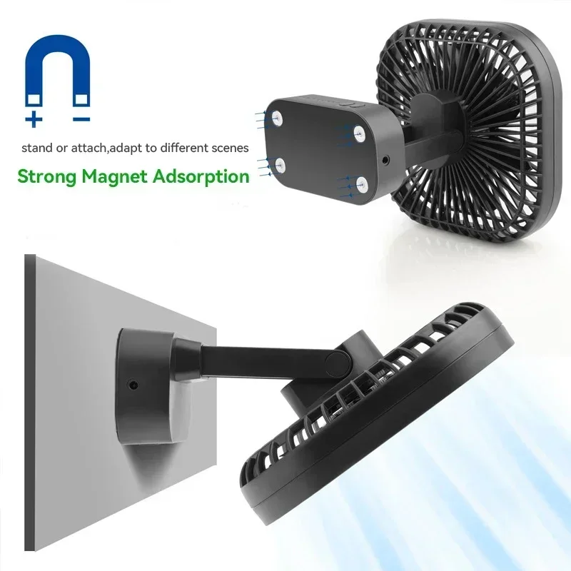 Rechargeable Portable Table Fan with 5000mAh Battery