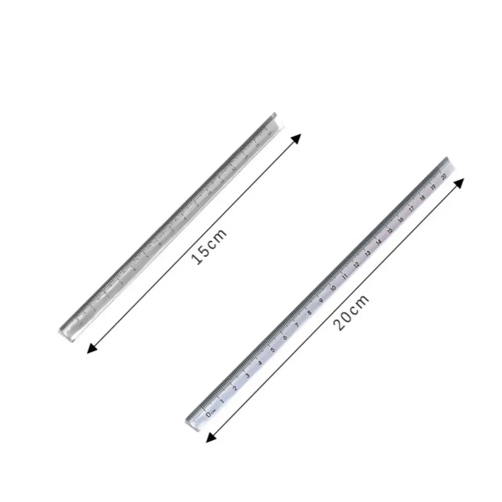 Acrylic Triangle Ruler 1PC 15 20CM Students Gift Creative Stationery Measurement Tool