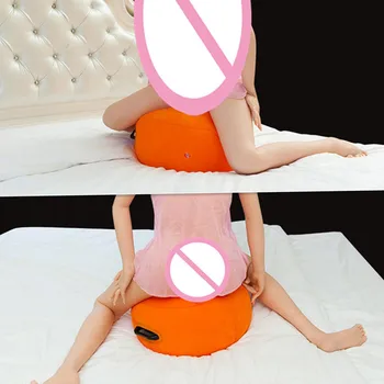 Inflatable Chair Pillow with Dildo Air Blow Body Support Pads BDSM Sex Furnitures For Women Adult Games Sexy Love Pillows 3