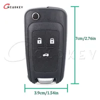 รีโมทกุญแจรถแบบไม่ใช่ Smart Key สำหรับ Opel Vauxhall Adam Insignia Karl Mokka Zafira C Astra J Cascade Corsa E ชิป ID46 HU100 315 433 Mhz 3