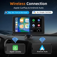 Lecteur MP5 universel pour voiture WERESOUND avec écran tactile de 7 pouces, Apple Carplay sans fil, Android Auto, Mirro Link, BT 5.0, radio FM, lecteur multimédia portable, autoradio 2