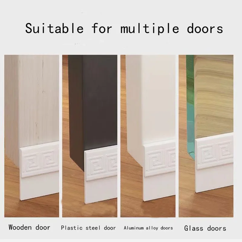 New 4 colors Under Door Draft Stoppers Weather Stripping Self Adhesive Seal Strip Energy Saving Wind Blocker Window Sealing Gap
