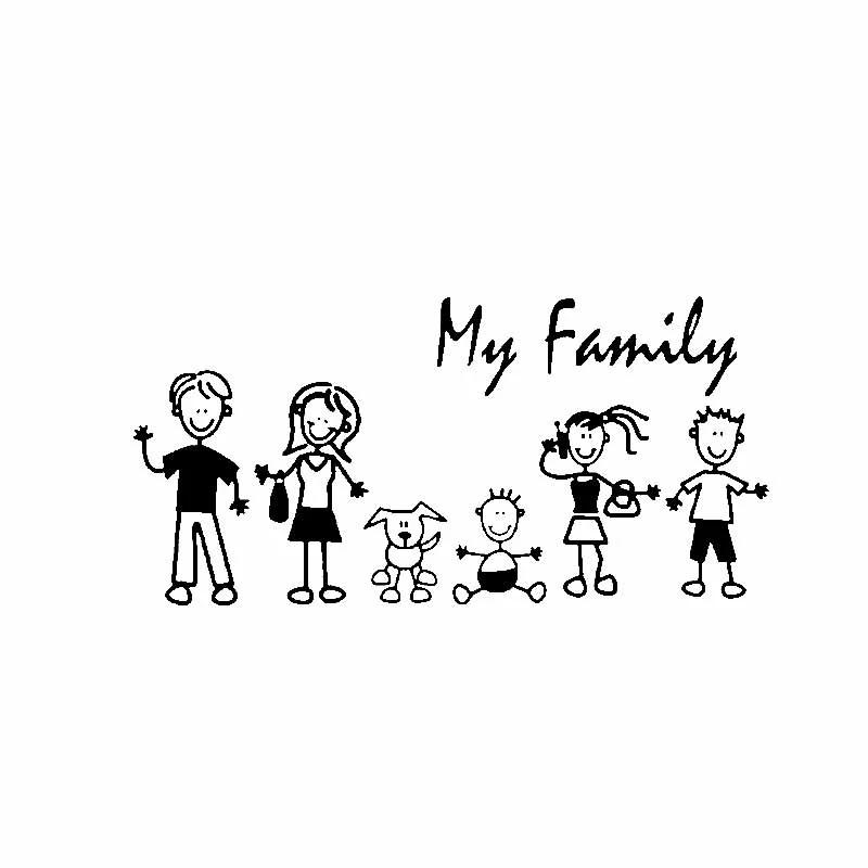 

Waterproof Cover Scratch Decal Family My Mother Baby Cat Dog Pet Car Motorcycle Window Bumper External Accessories PVC Sticker