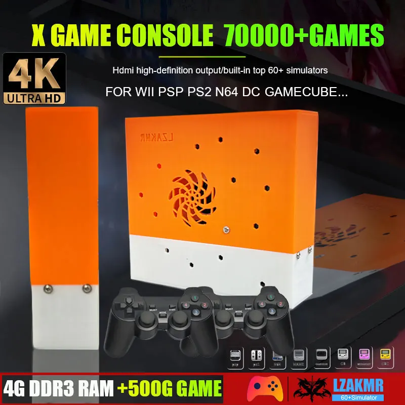Super Game Console X Plug and Play On TV 1037U 500G HDD 70000+